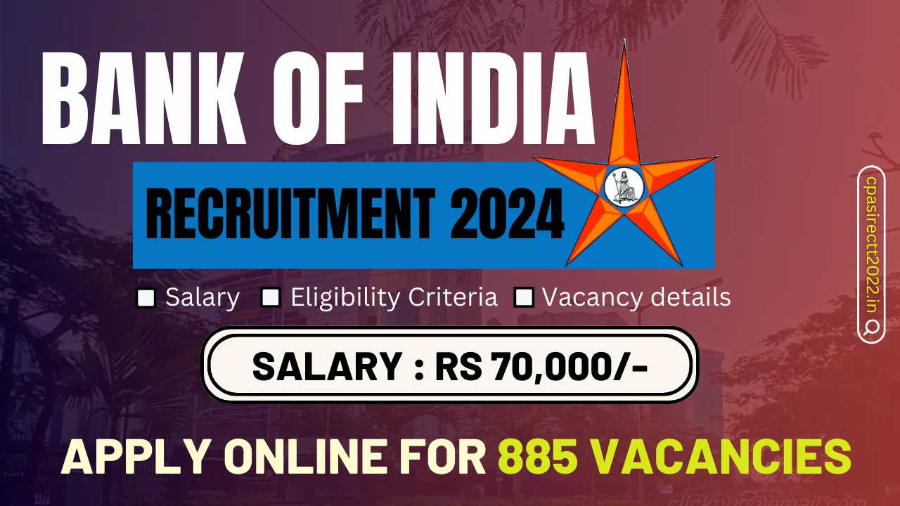 Bank of India Recruitment 2024