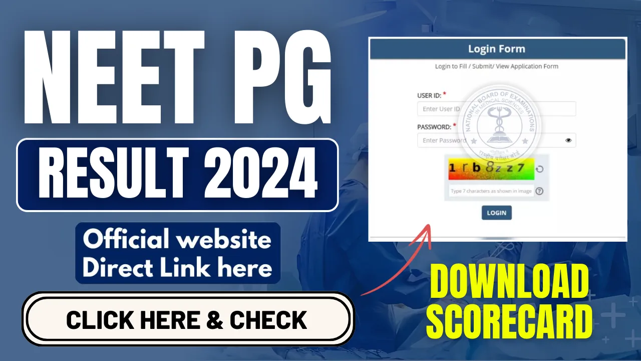 NEET PG Result 2024 